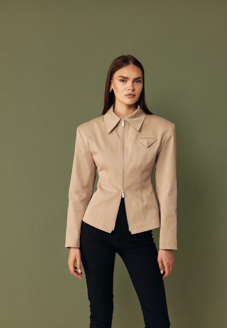 The Sculpt Jacket - Beige