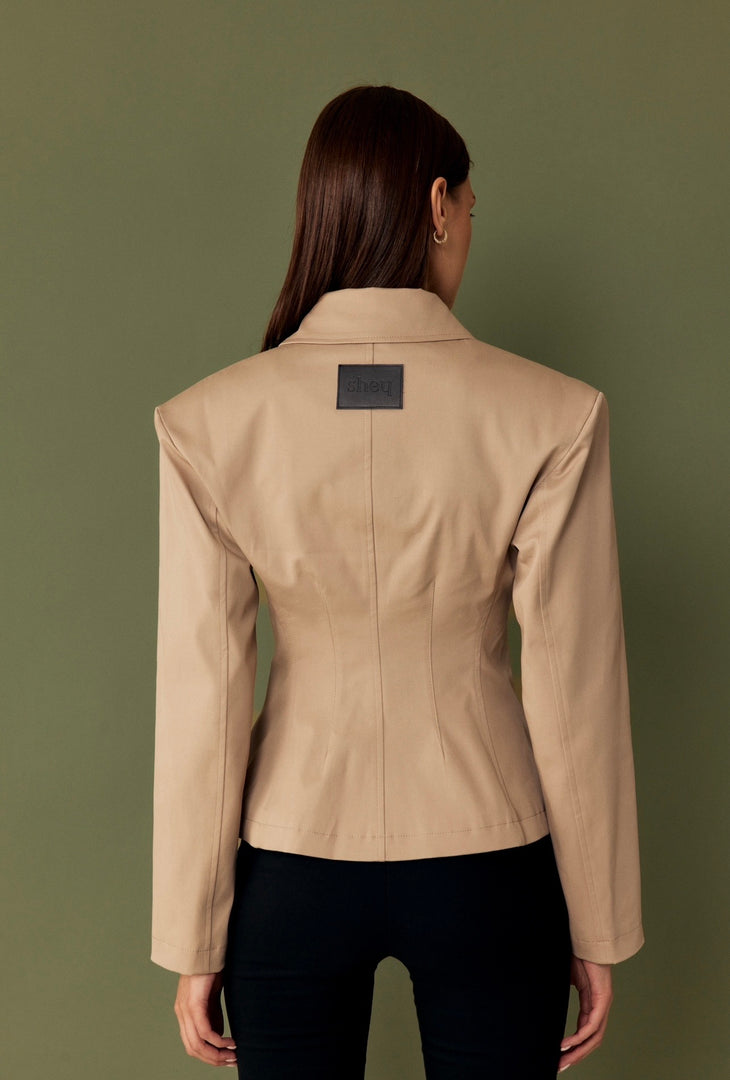 The Sculpt Jacket - Beige