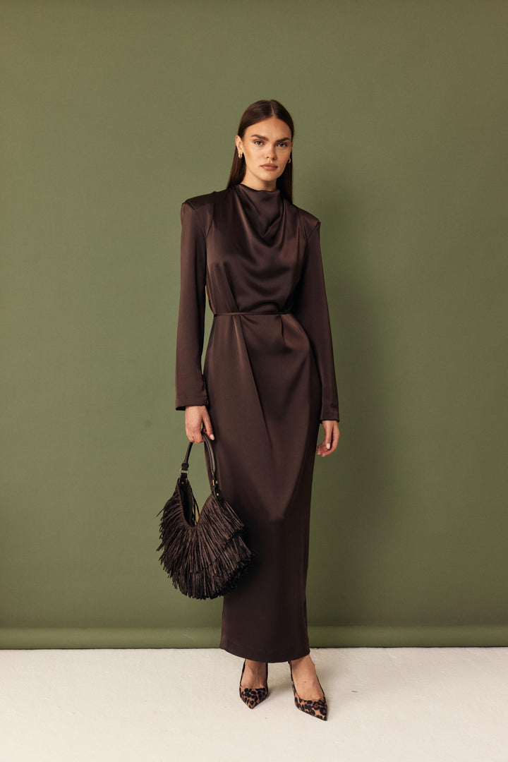 Celeste dress - dark brown