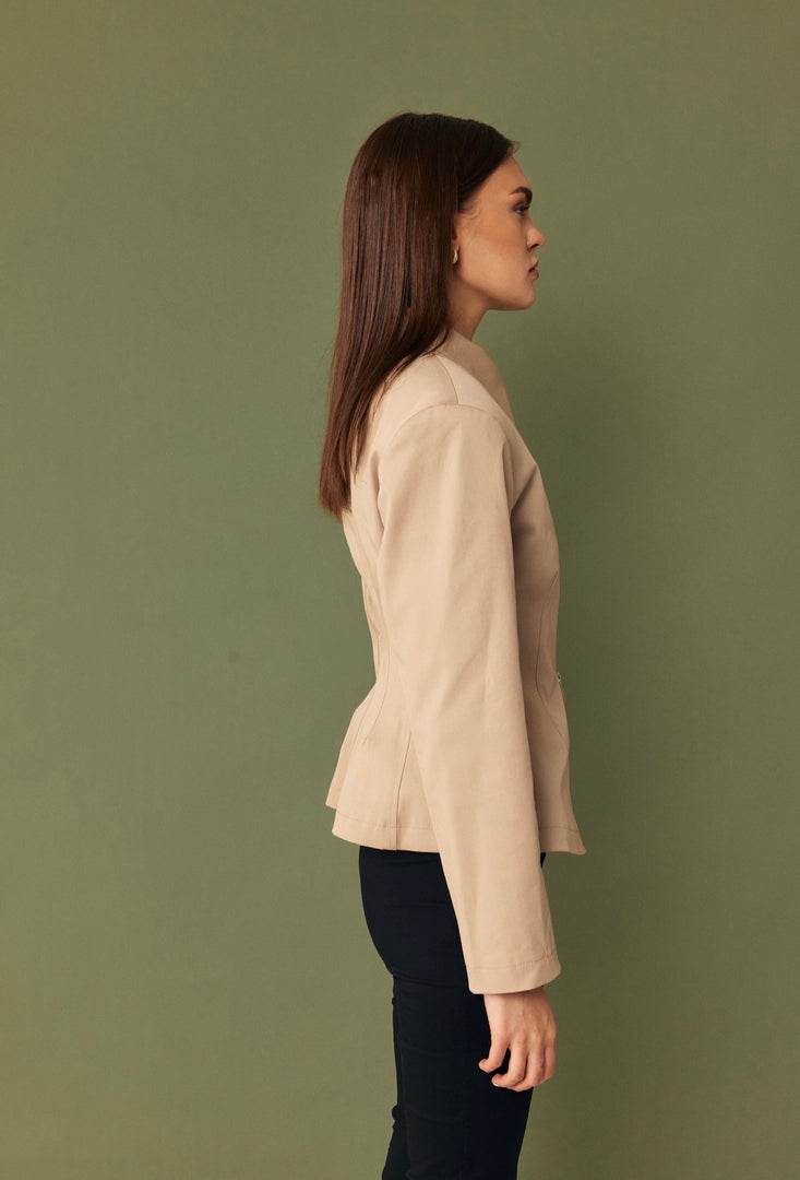 The Sculpt Jacket - Beige