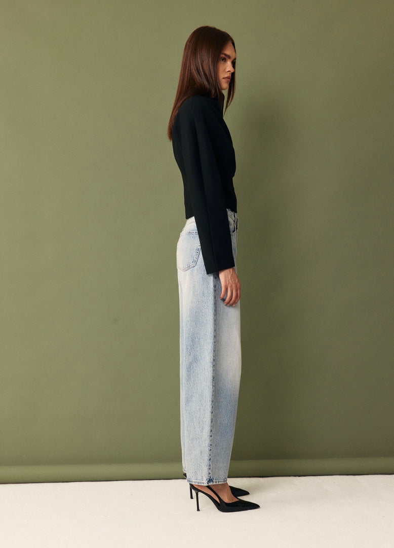 The Tailored Button Jacket - Black