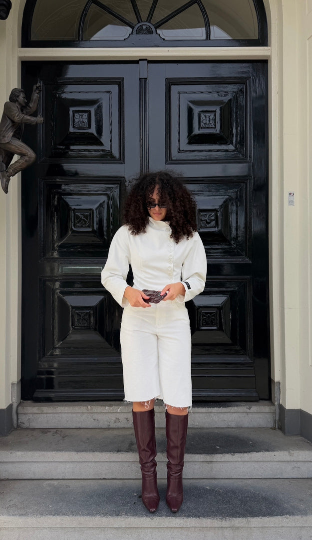 The Tailored Button Jacket - White