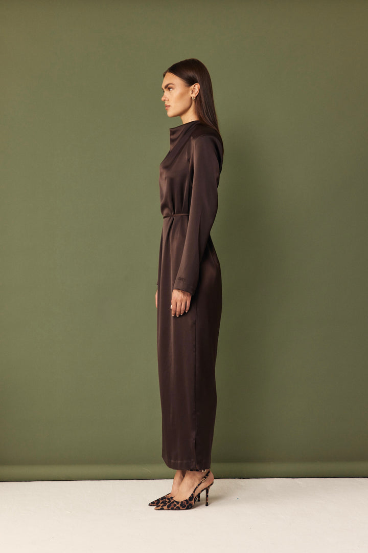 Celeste dress - dark brown