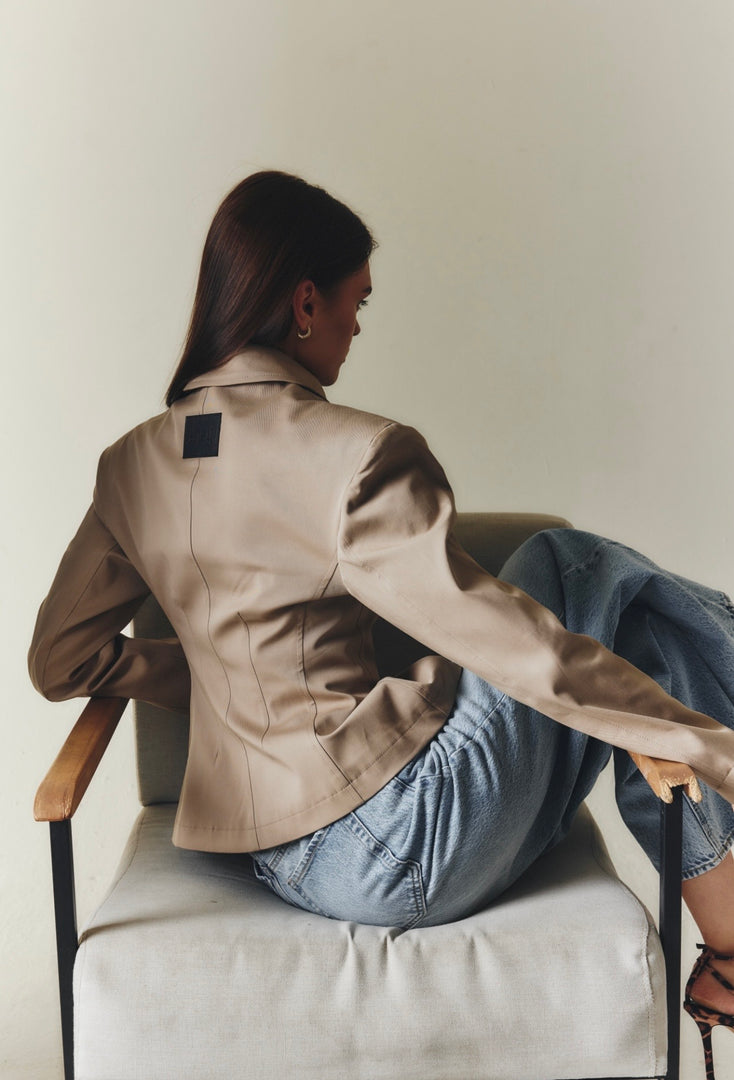 The Sculpt Jacket - Beige
