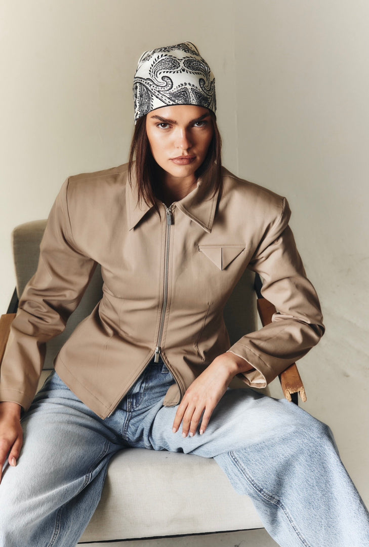 The Sculpt Jacket - Beige