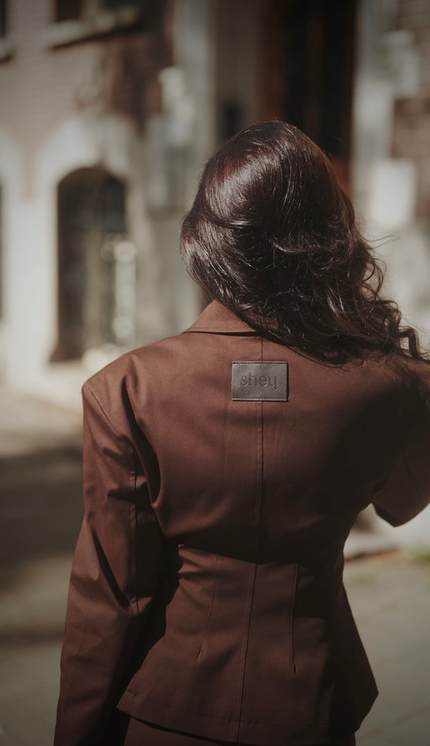 The Sculpt Jacket - Dark Brown