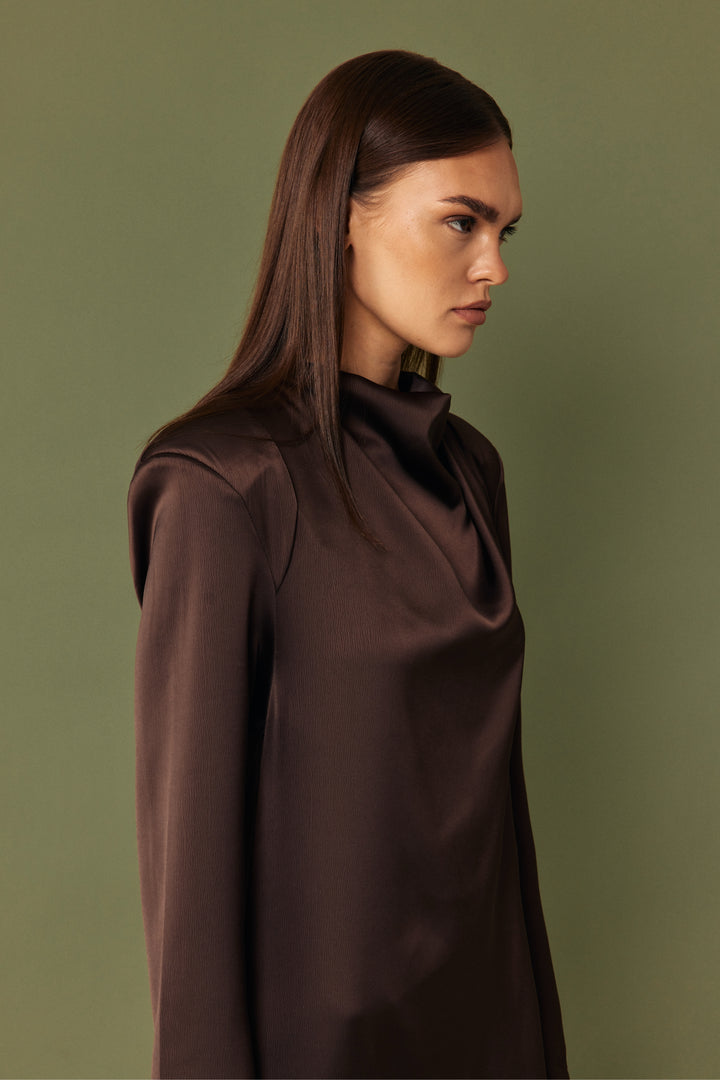 Celeste dress - dark brown