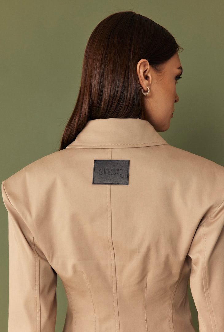 The Sculpt Jacket - Beige