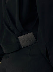 The Draped Bomber Jacket - Black