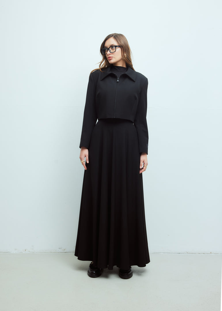 Classic Cropped Jacket House of Shey Classic Cropped Jacket House of Shey