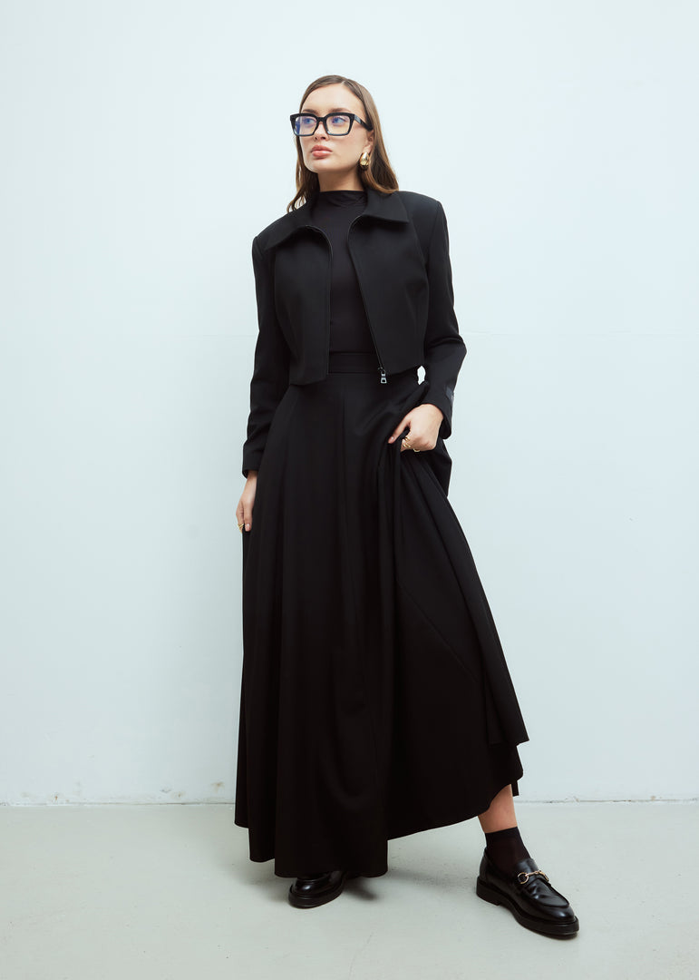 Classic A-line Maxi Skirt