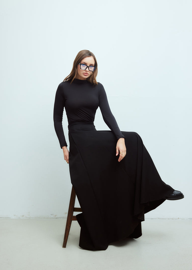 Classic A-line Maxi Skirt